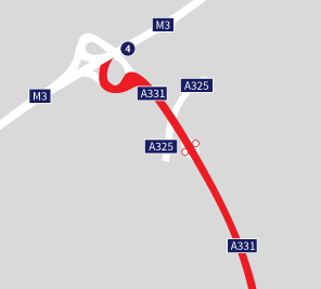 Route from M3